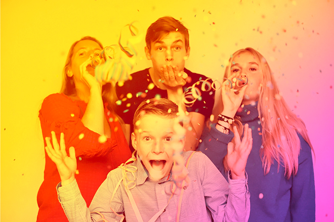 Konfetti Groß werden